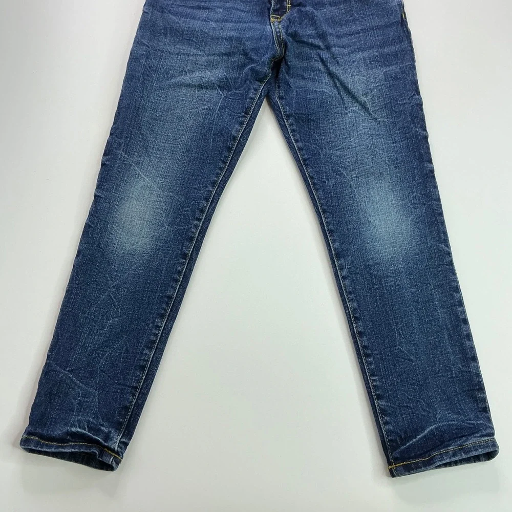 Gymboree Blue Girlfriend Jeans Kids Size 7 Adjustable Waist Dark Wash Stretch